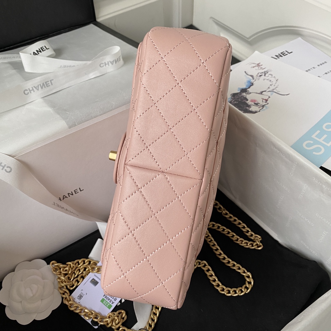 Classic Flap Lambskin Bag AS4046 Pink